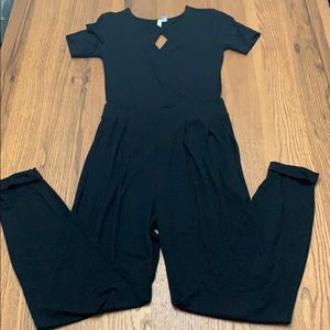 Black full-length jumpsuit
